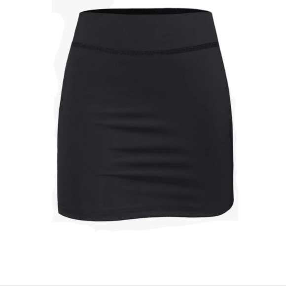BlevonH Athletic Skirt Women's Plus 2X Black Built in Shorts Activewear Tennis - Picture 2 of 10
